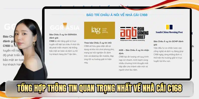 Tổng hợp thông tin quan trọng nhất về nhà cái C168