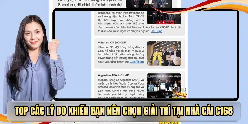 Top các lý do khiến bạn nên chọn giải trí tại nhà cái C168